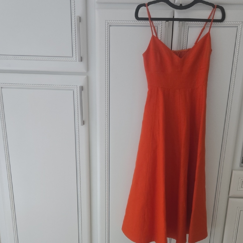 Nwt Zimmermann Vibrant Coral  Picnic Style Midi Dress